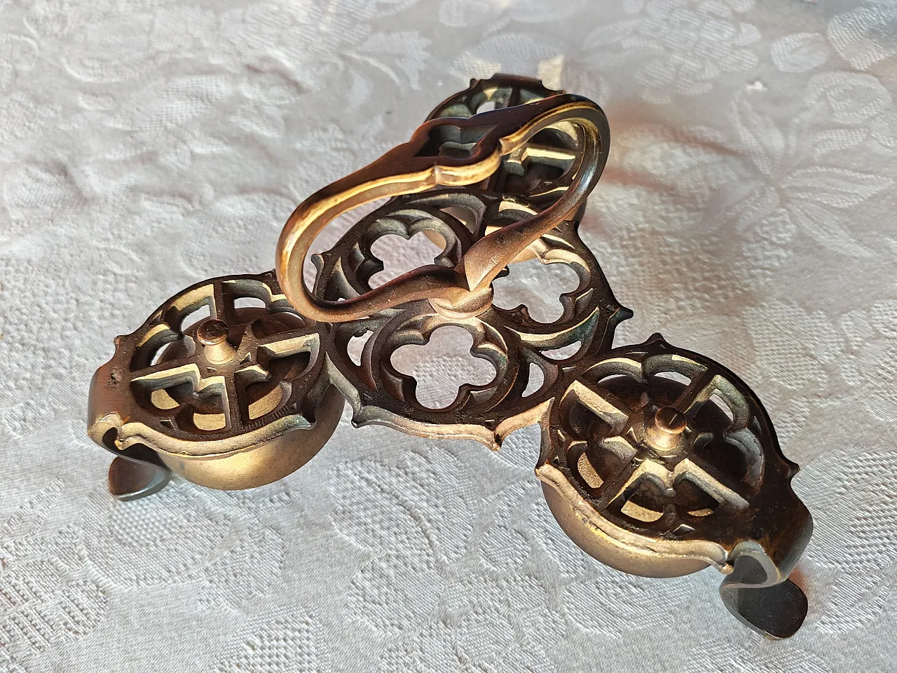 Three-tone brass liturgical bell, 19th century 2