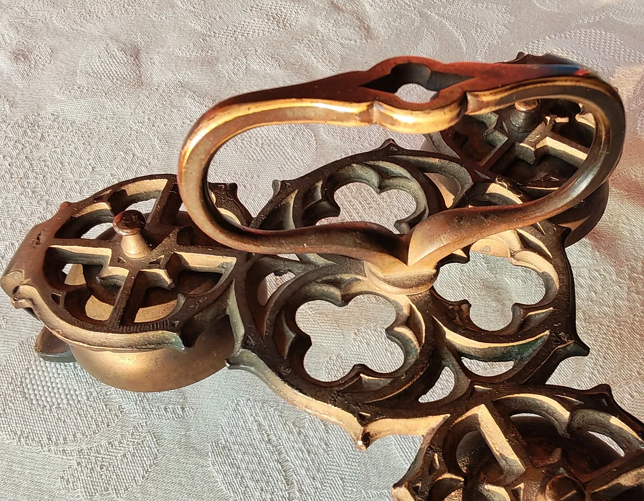 Three-tone brass liturgical bell, 19th century 3