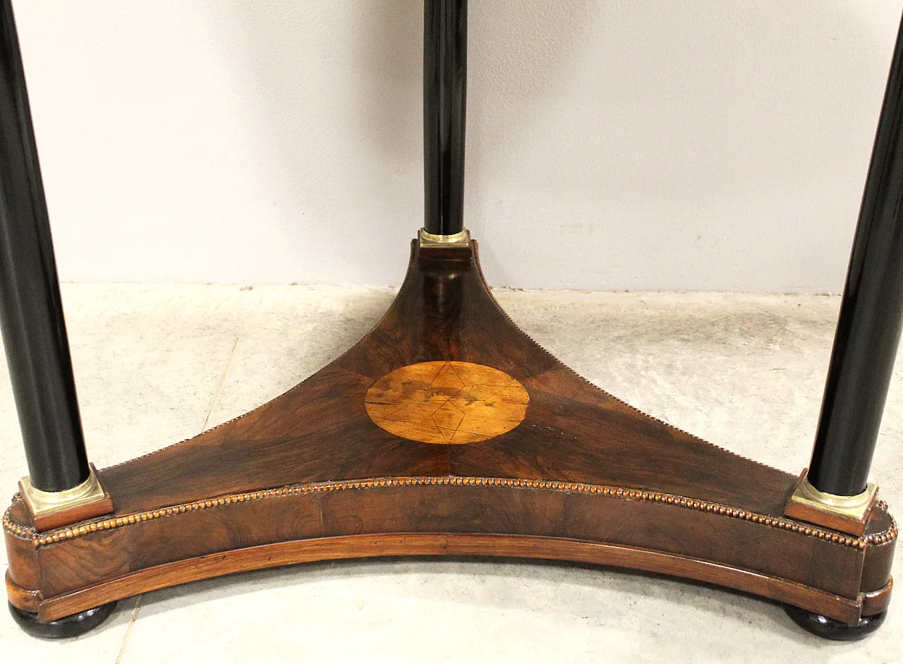 Coffee table Italian inlaid walnut,  19th century 6