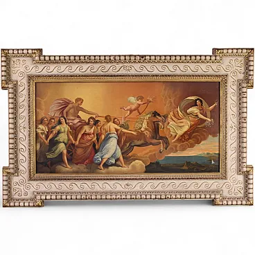 Carro di Aurora, dipinto mitologico ad olio su tela, '800