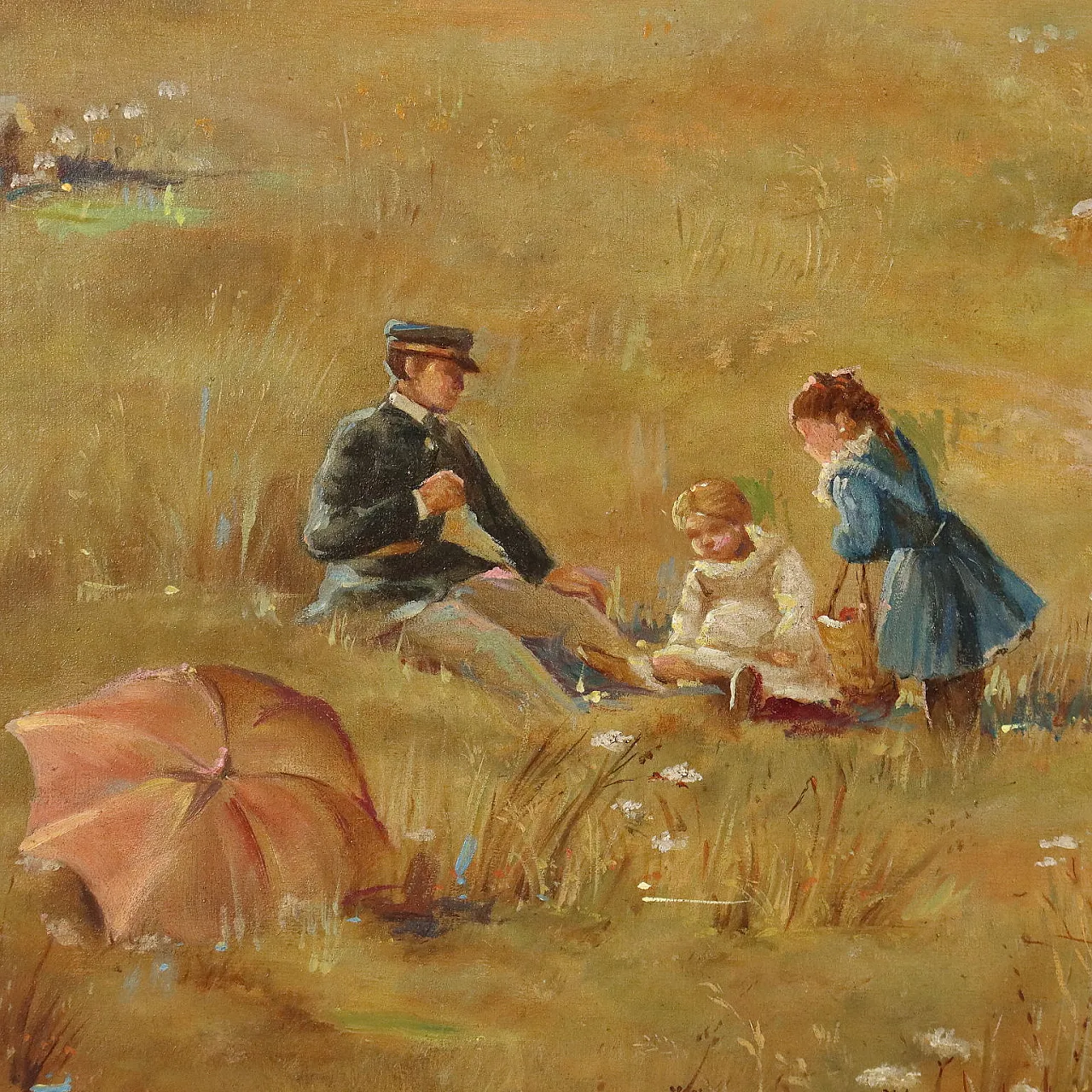 Olio su tela, Scuola francese, fine '800 4