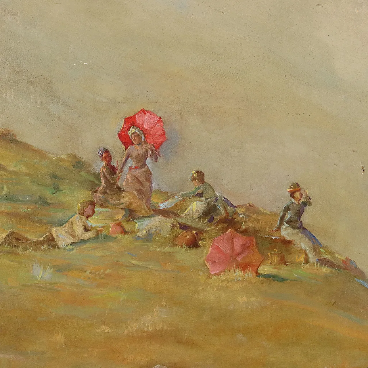 Olio su tela, Scuola francese, fine '800 5