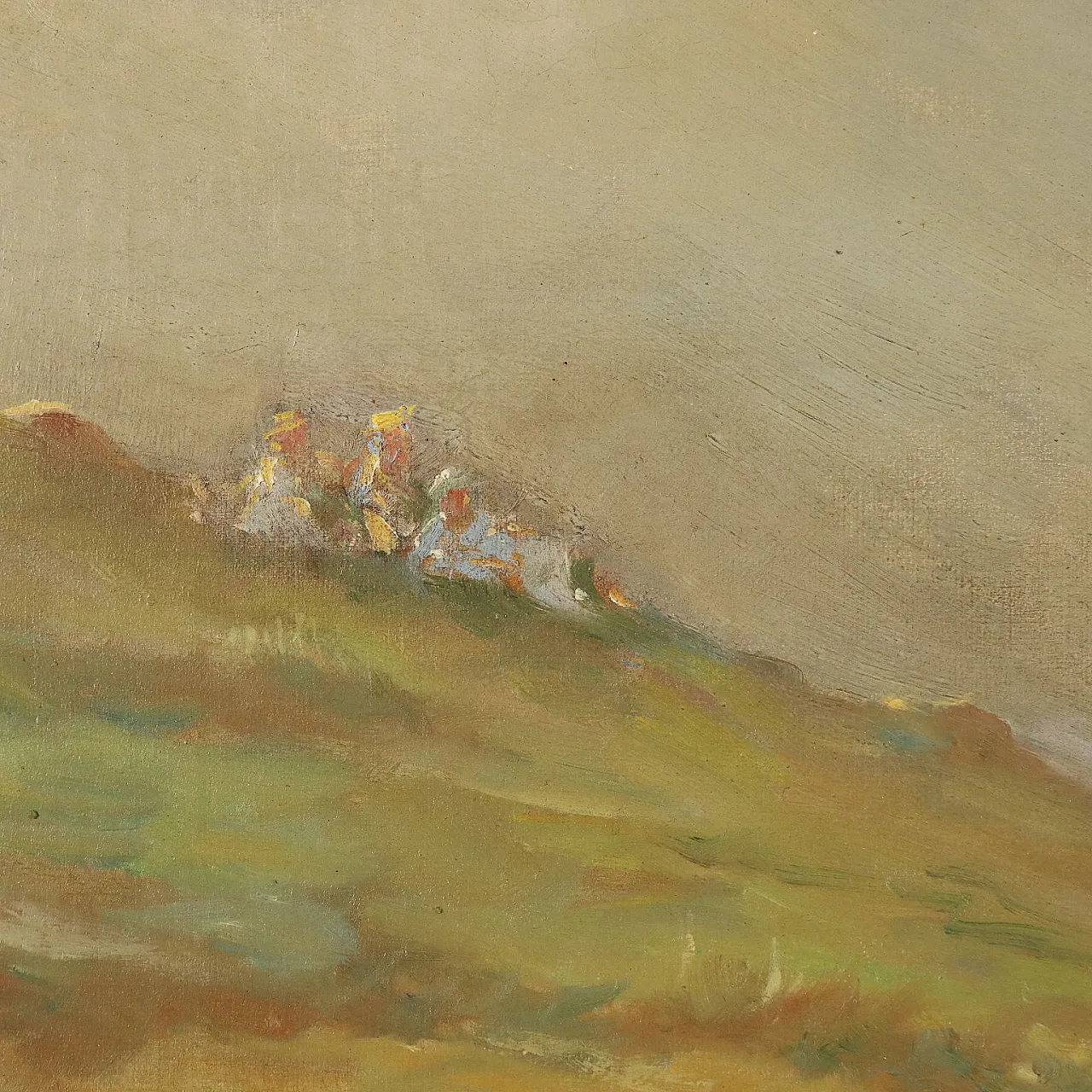 Olio su tela, Scuola francese, fine '800 6