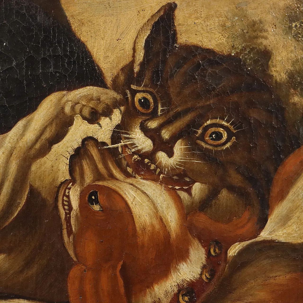 Felice Boselli, paesaggio nordico olio su tela, fine '600 4