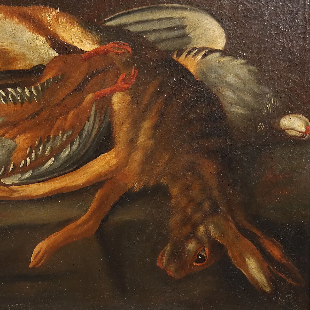 Felice Boselli, paesaggio nordico olio su tela, fine '600 7