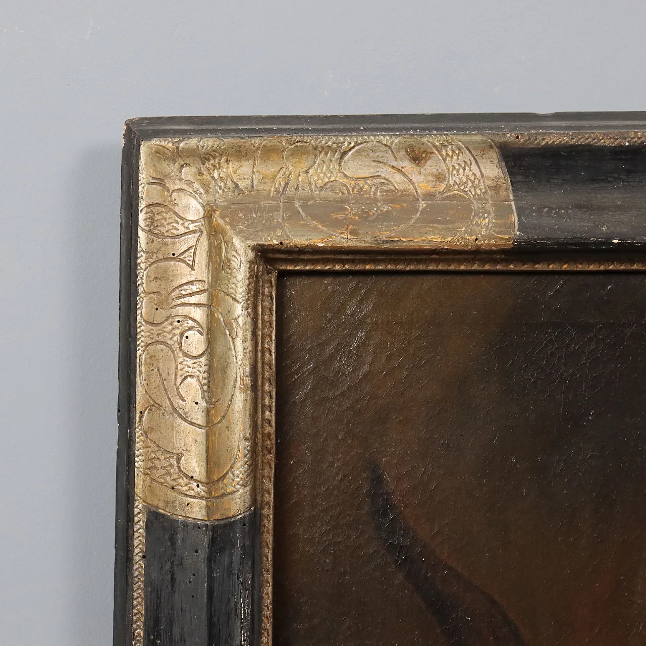 Felice Boselli, paesaggio nordico olio su tela, fine '600 8