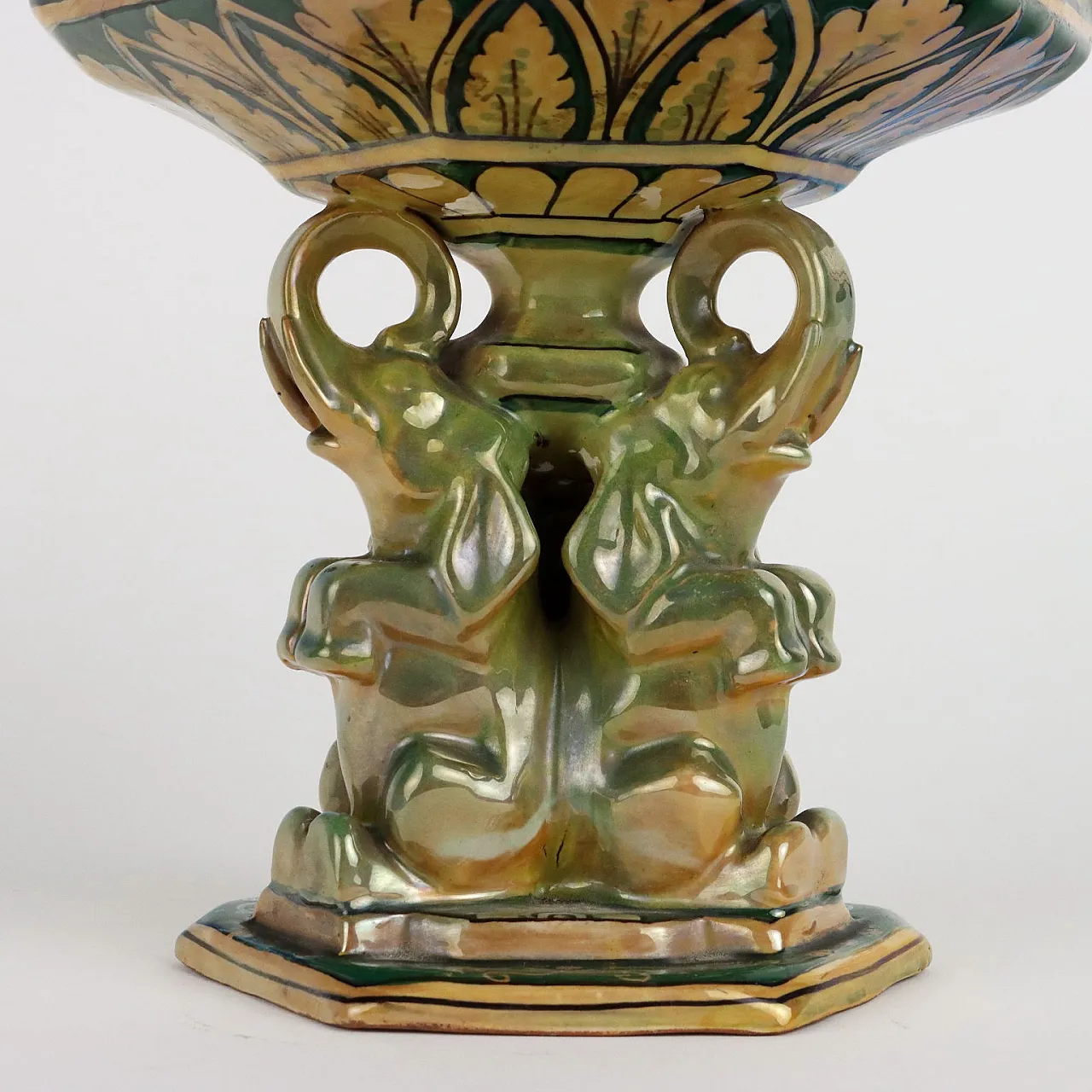 Centrotavola in maiolica, Manifattura Robbia Gualdo Tadino, '900 6