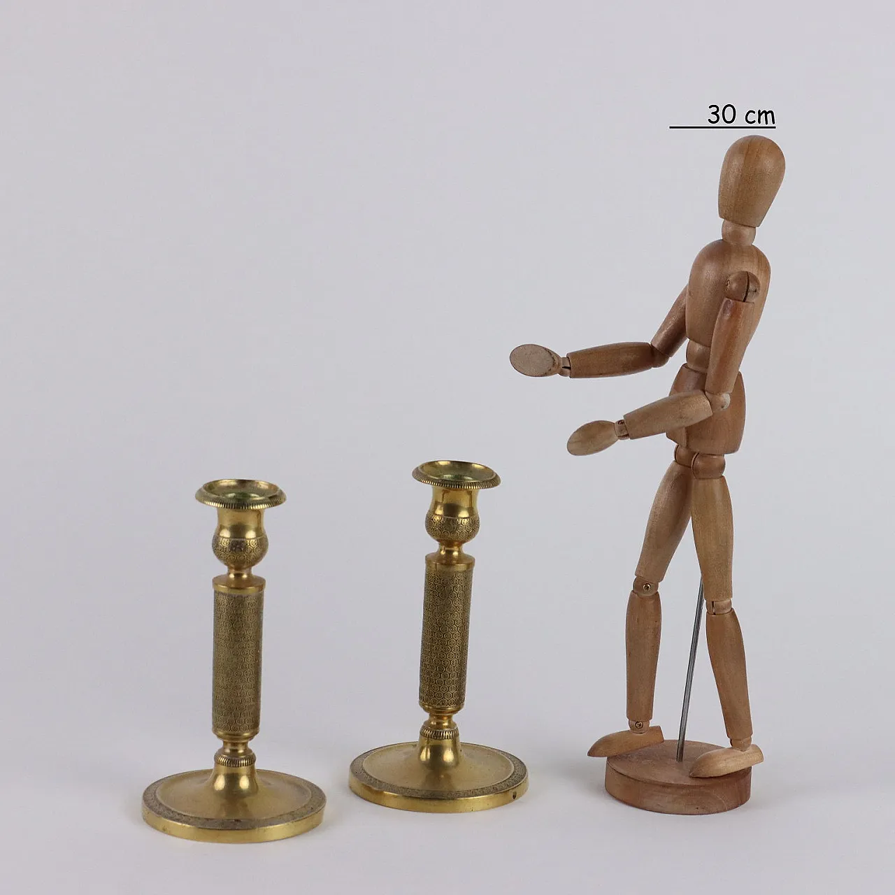 Coppia di bugie in bronzo, '800 2