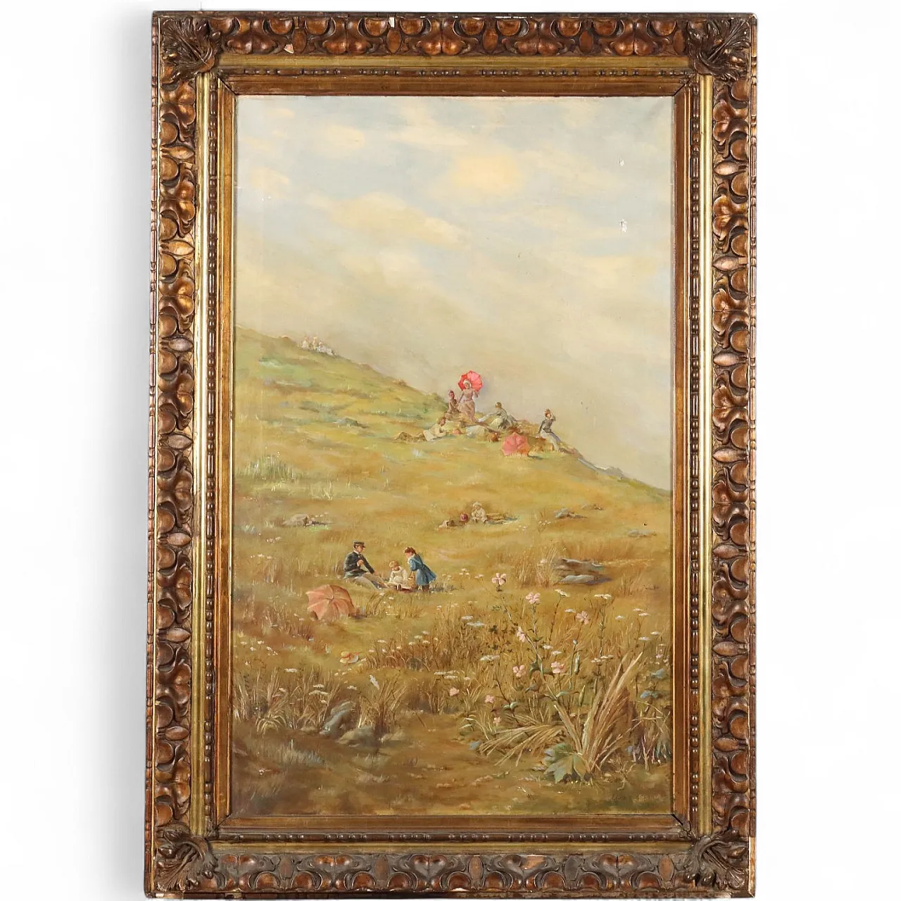 Olio su tela, Scuola francese, fine '800 11