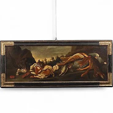 Felice Boselli, paesaggio nordico olio su tela, fine '600