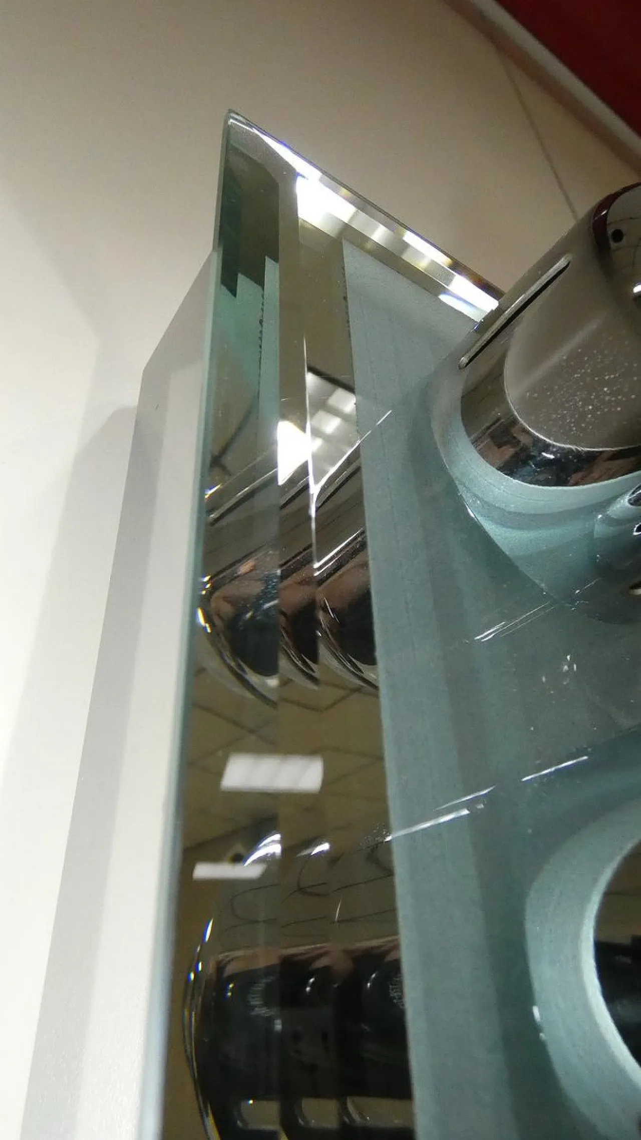 Armadi a specchio con applique abbinate, anni '70 10