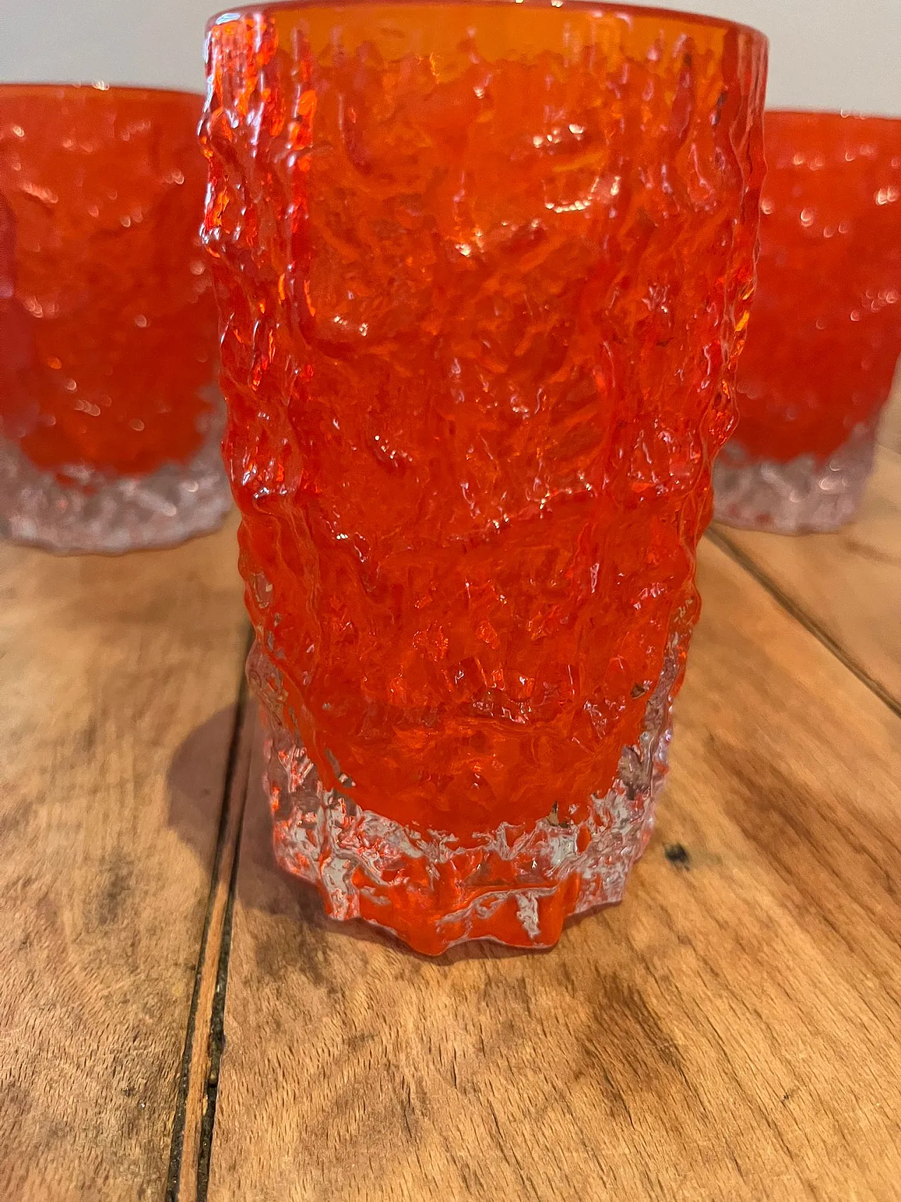 5 Bicchieri in vetro di Geoffrey Baxter, fine '900 3