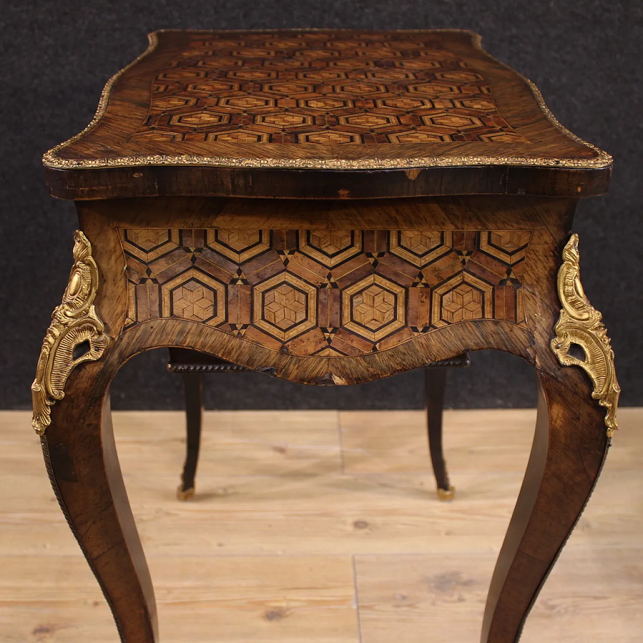 Tavolino da cucito intarsiato Napoleone III, '800 6