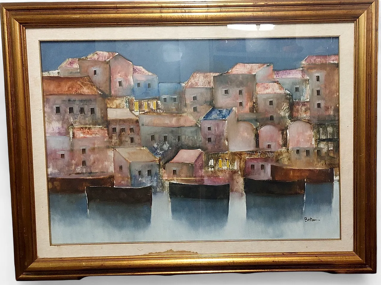 Paesaggio di Bettarini Lido, olio su tela, '900 10