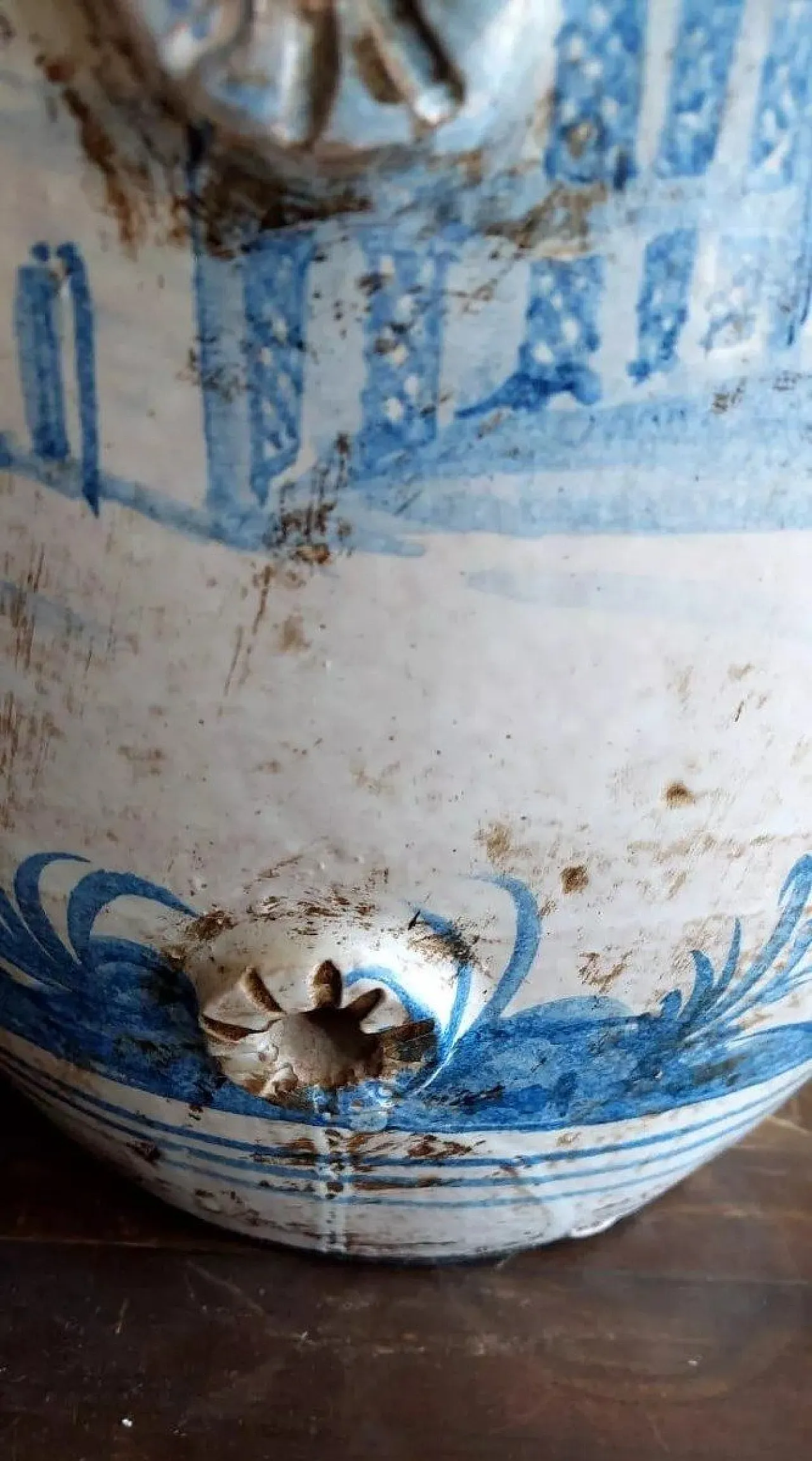 Vaso in maiolica napoletana, '800 7