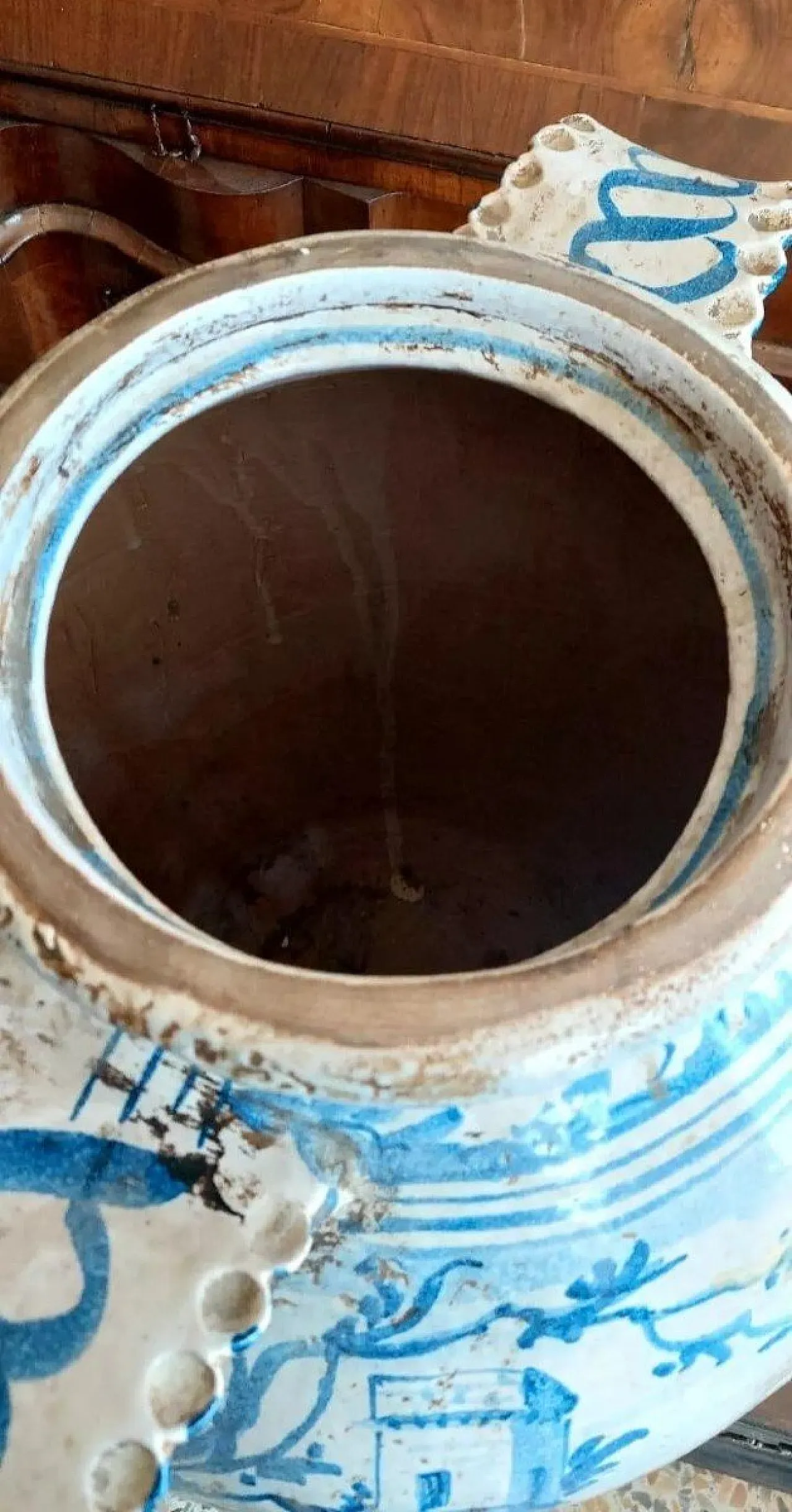 Vaso in maiolica napoletana, '800 10