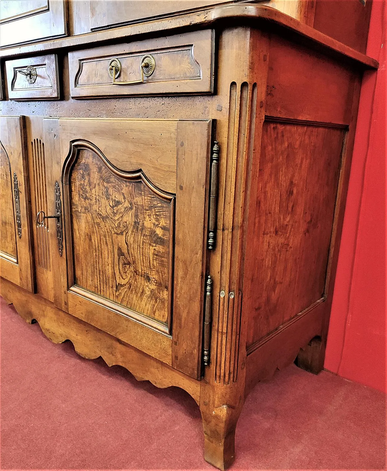 Credenza provenzale in noce con alzata, '700 2