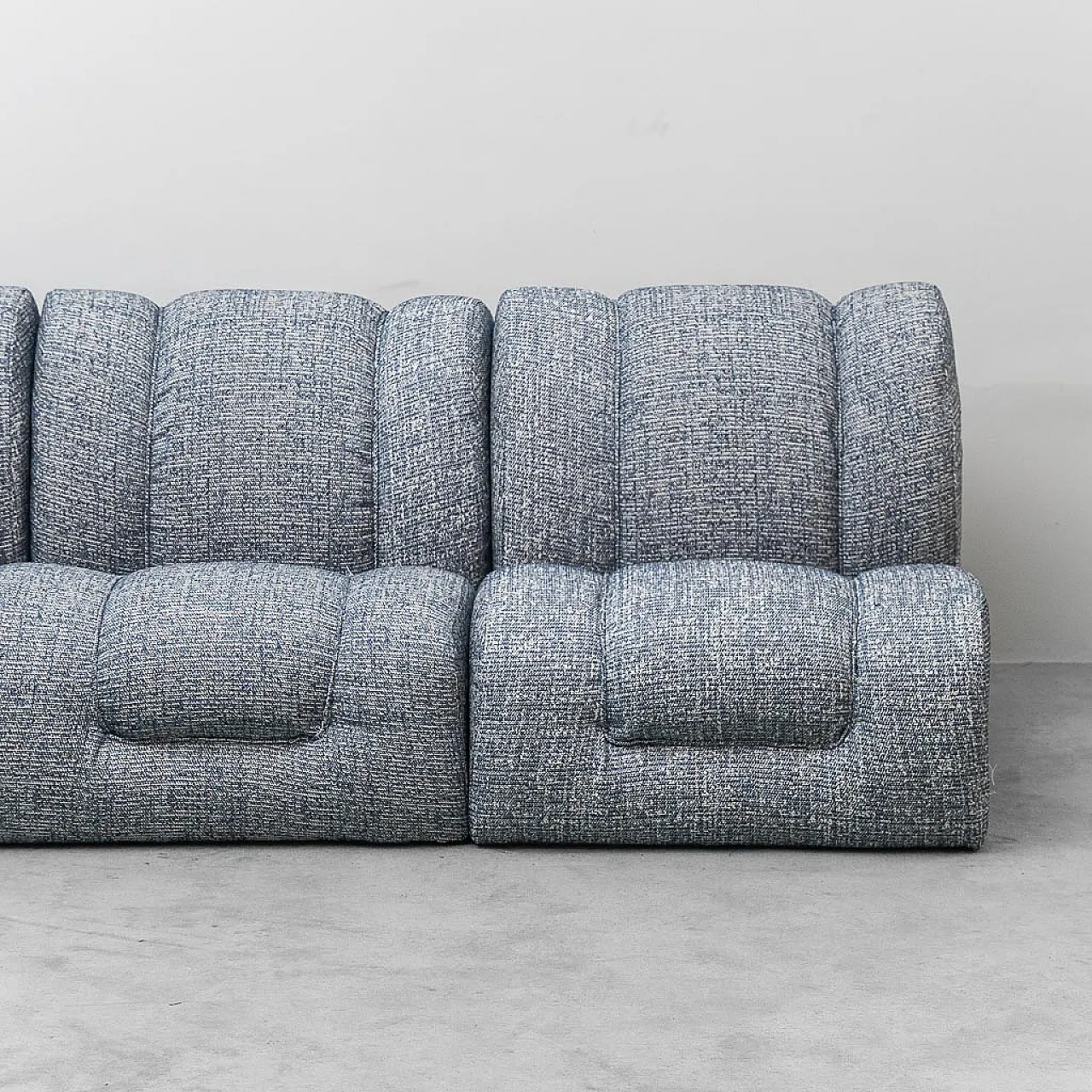 Modular 3-seater sofa, armchairs, 70s 2