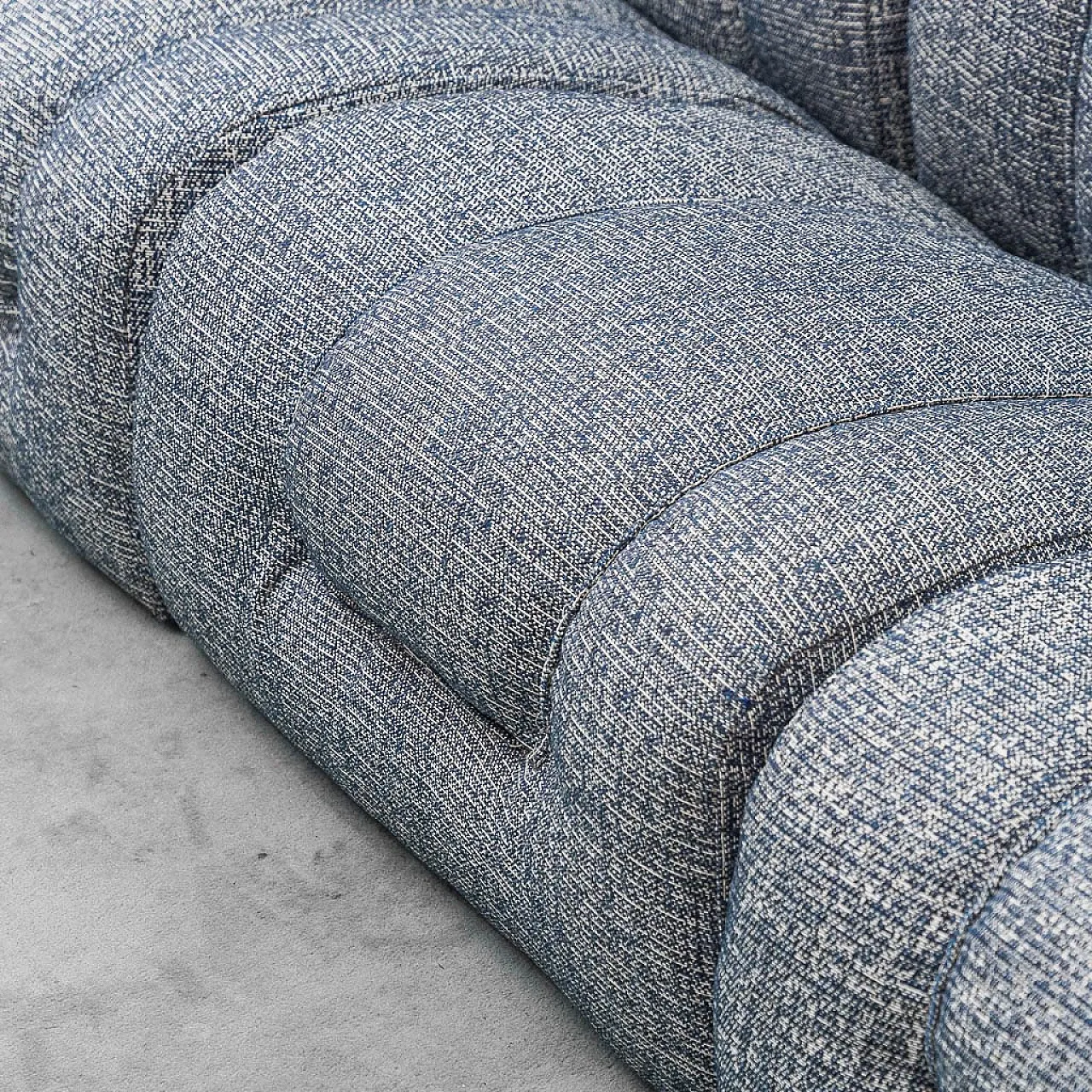 Modular 3-seater sofa, armchairs, 70s 3