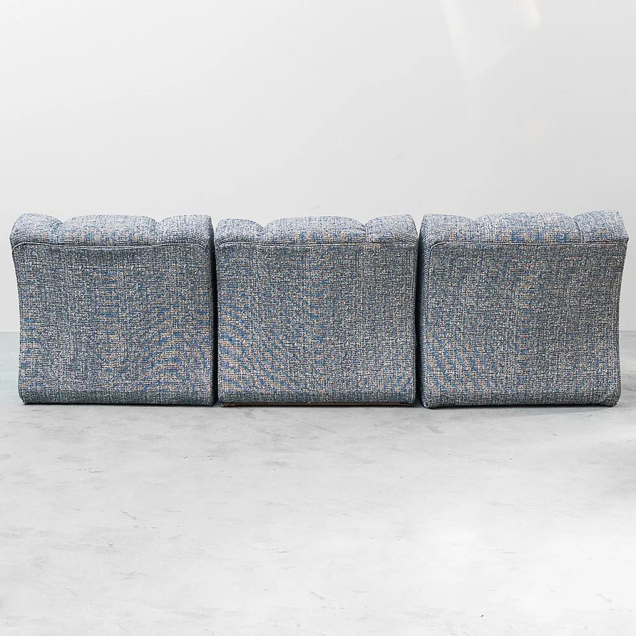 Modular 3-seater sofa, armchairs, 70s 8