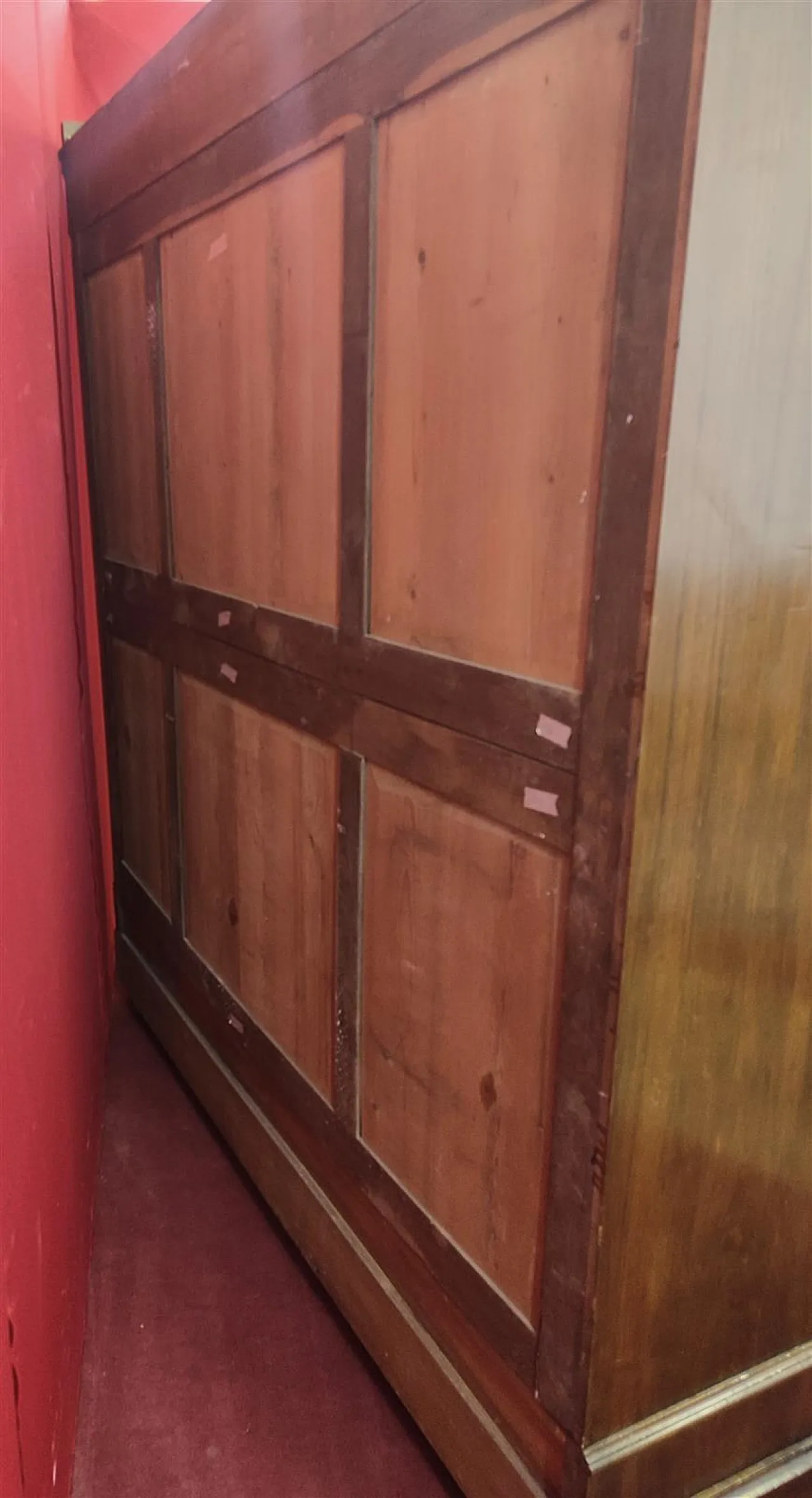 Libreria vetrina in radica di noce e vetro, '800 9