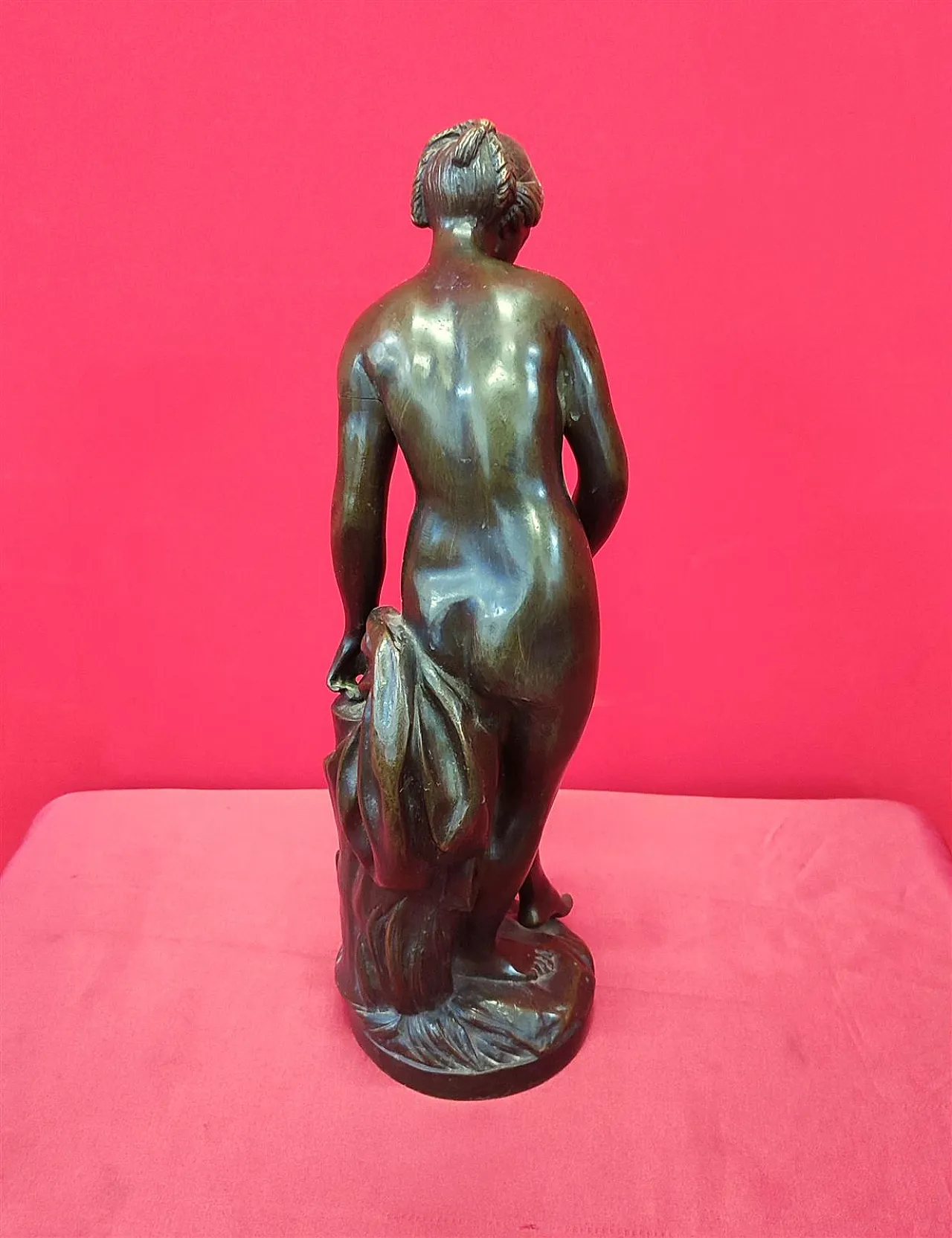 La bagnante di Étienne-Maurice Falconet, scultura in bronzo, '700 3