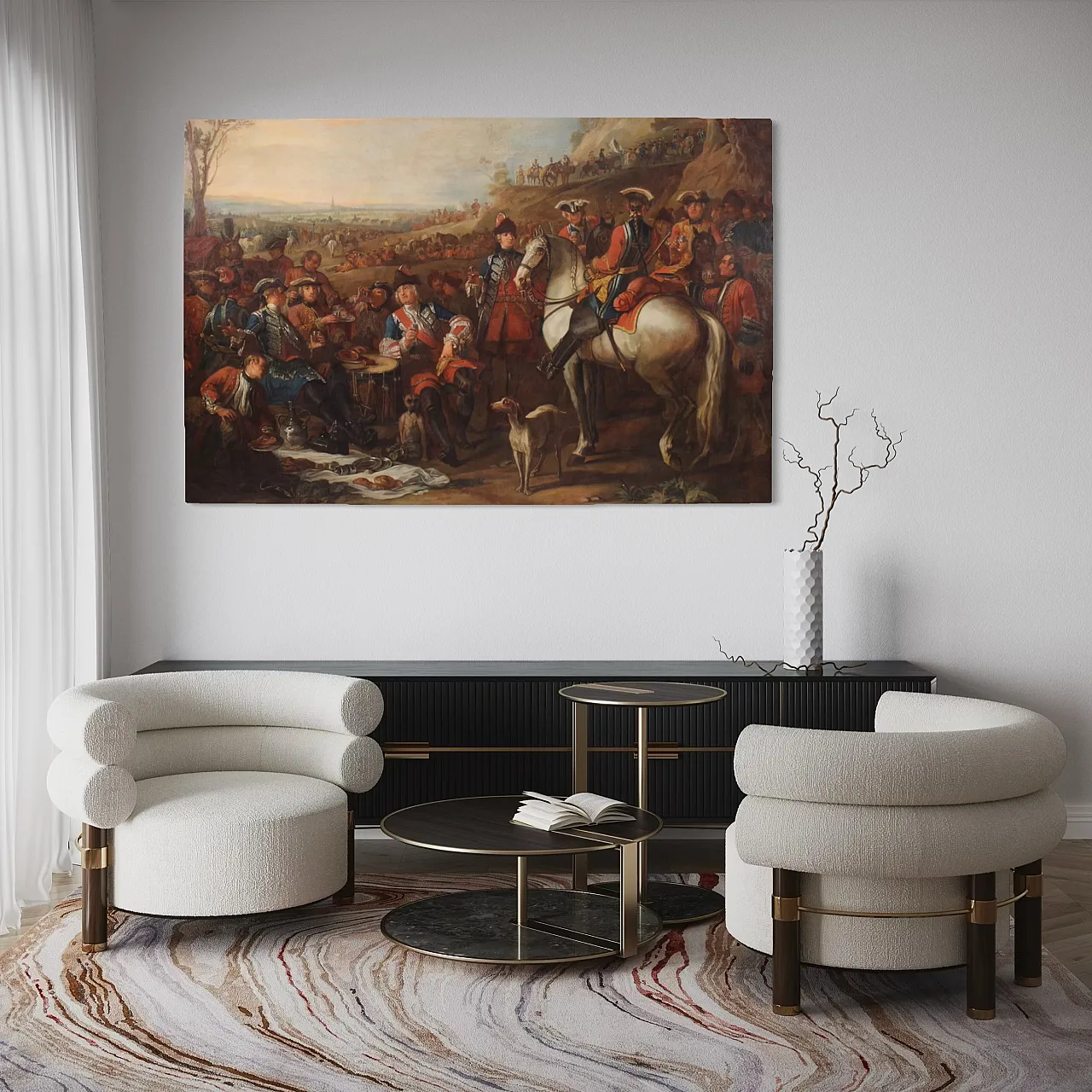 Quadro francese, fermata dei granatieri, '700 5