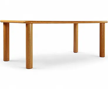 Wooden dining table, 1980s