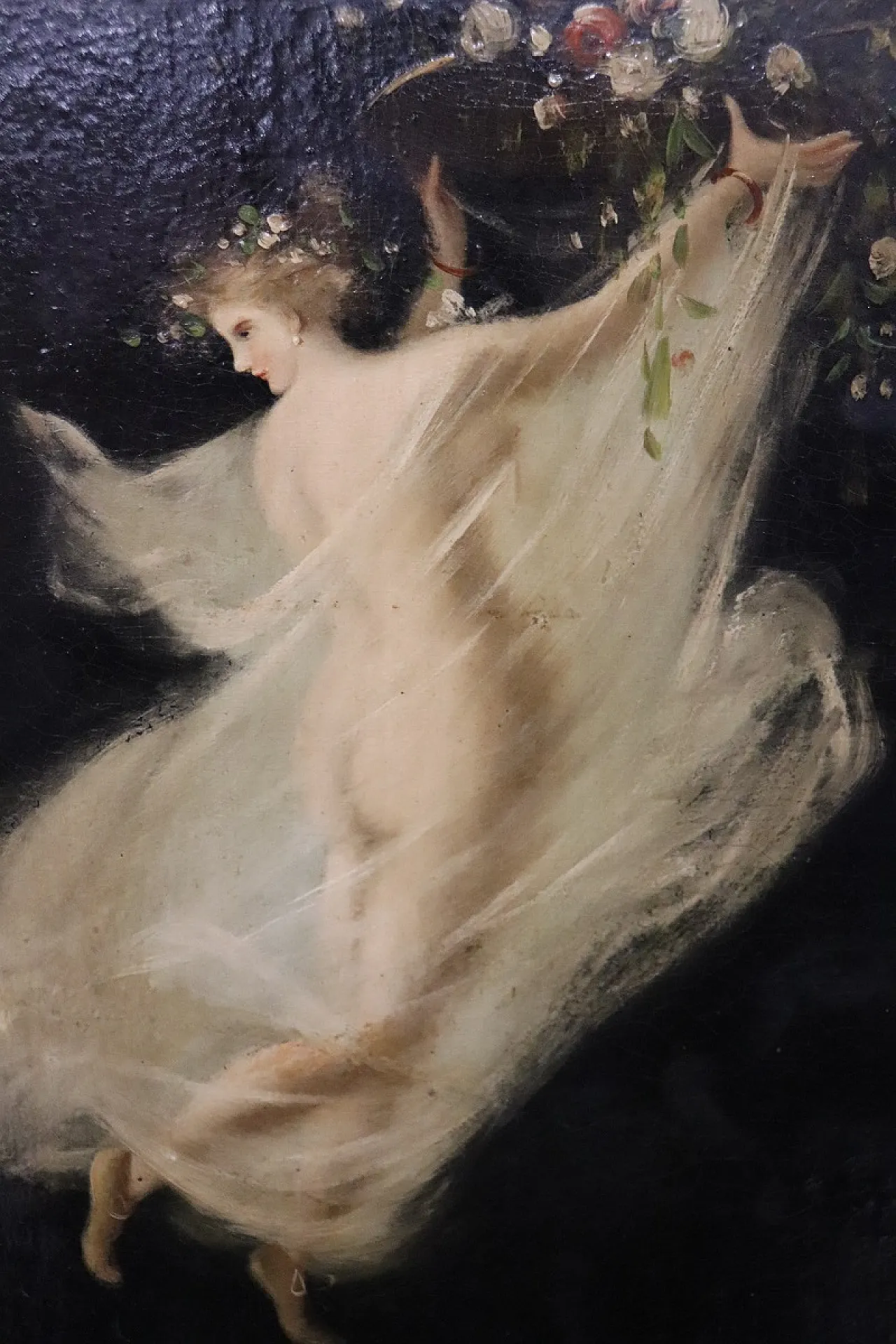 Olio su tavola, allegoria della primavera, '800 2