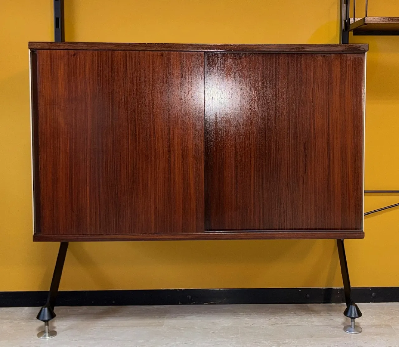 Libreria modulare Urio in teak di Ico e Luisa Parisi per MIM Roma, anni '60 24