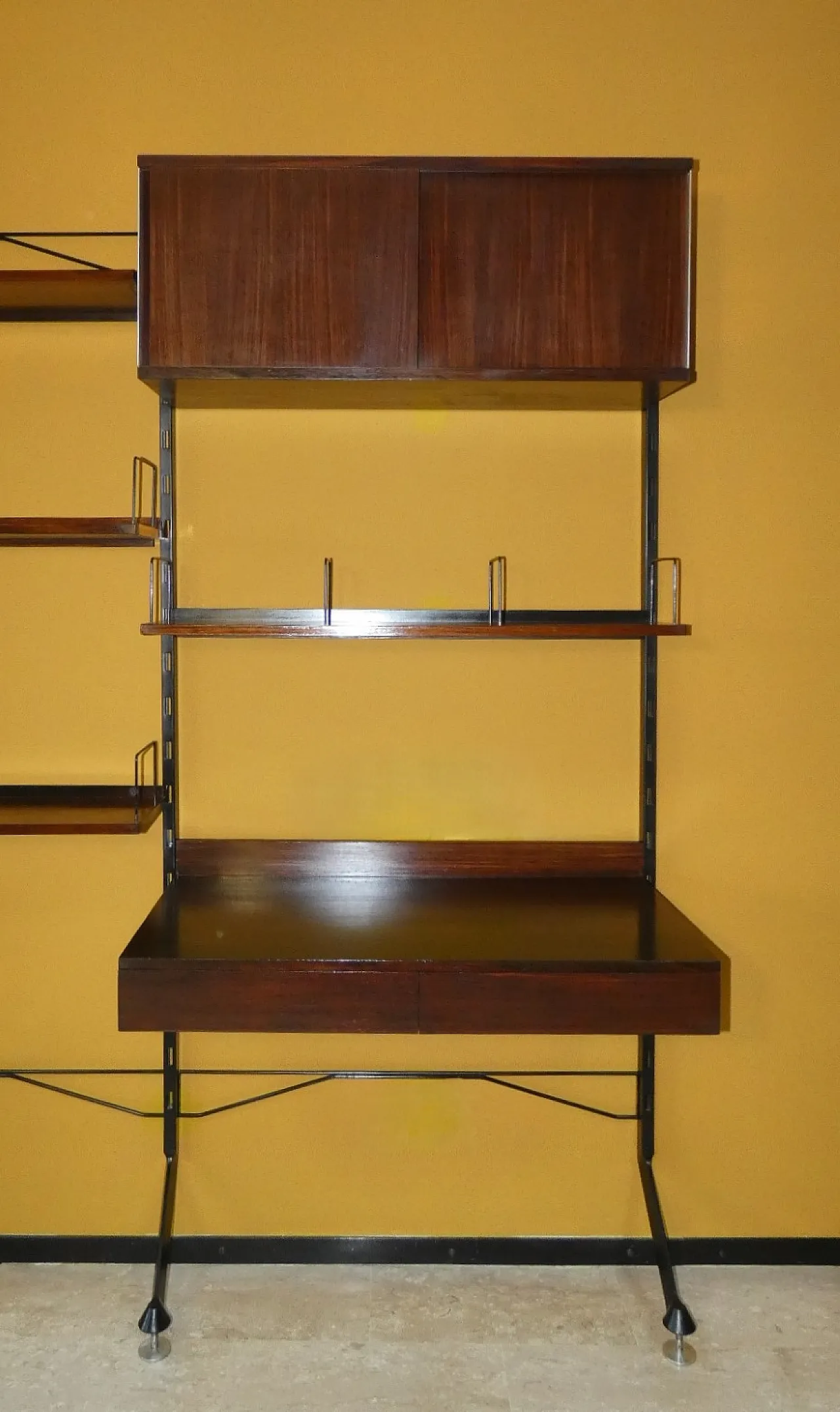 Libreria modulare Urio in teak di Ico e Luisa Parisi per MIM Roma, anni '60 33