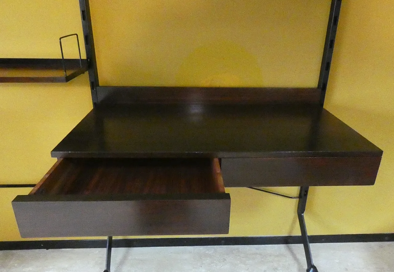 Libreria modulare Urio in teak di Ico e Luisa Parisi per MIM Roma, anni '60 45