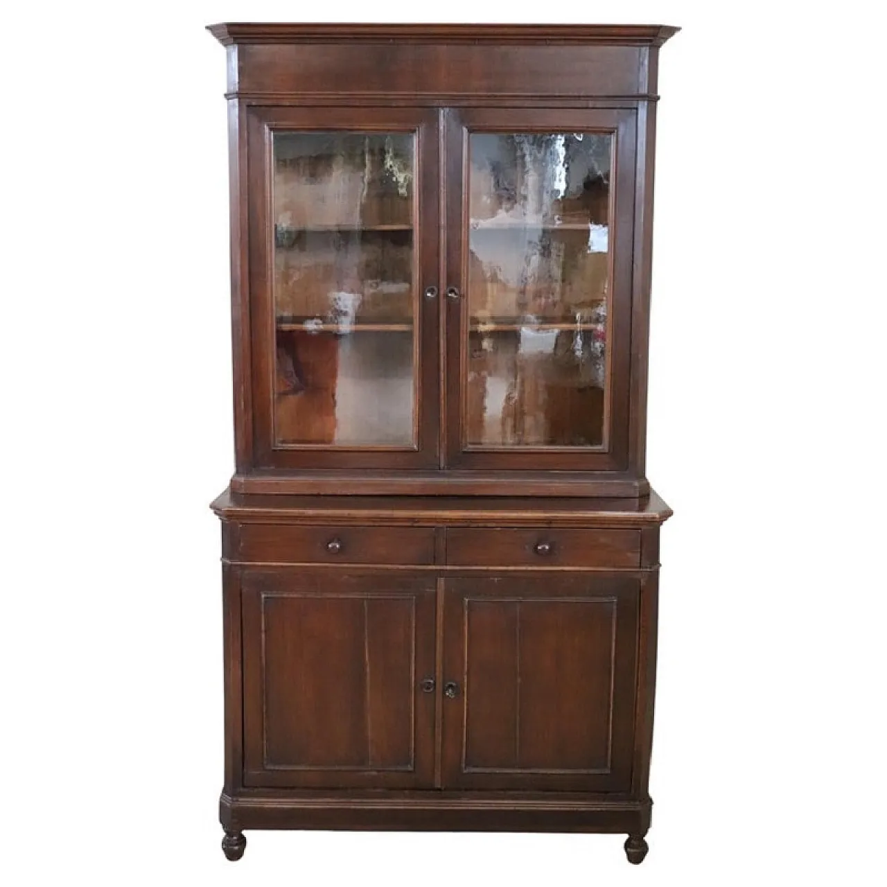 Walnut veneered sideboard, 19th century 1