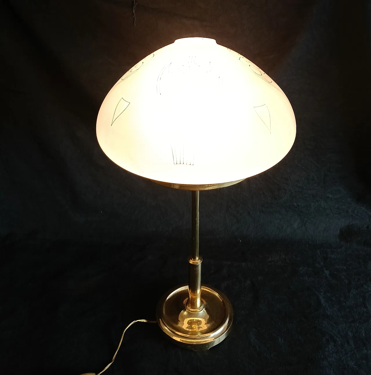 Art Nouveau style table lamp, mid-20th century 14