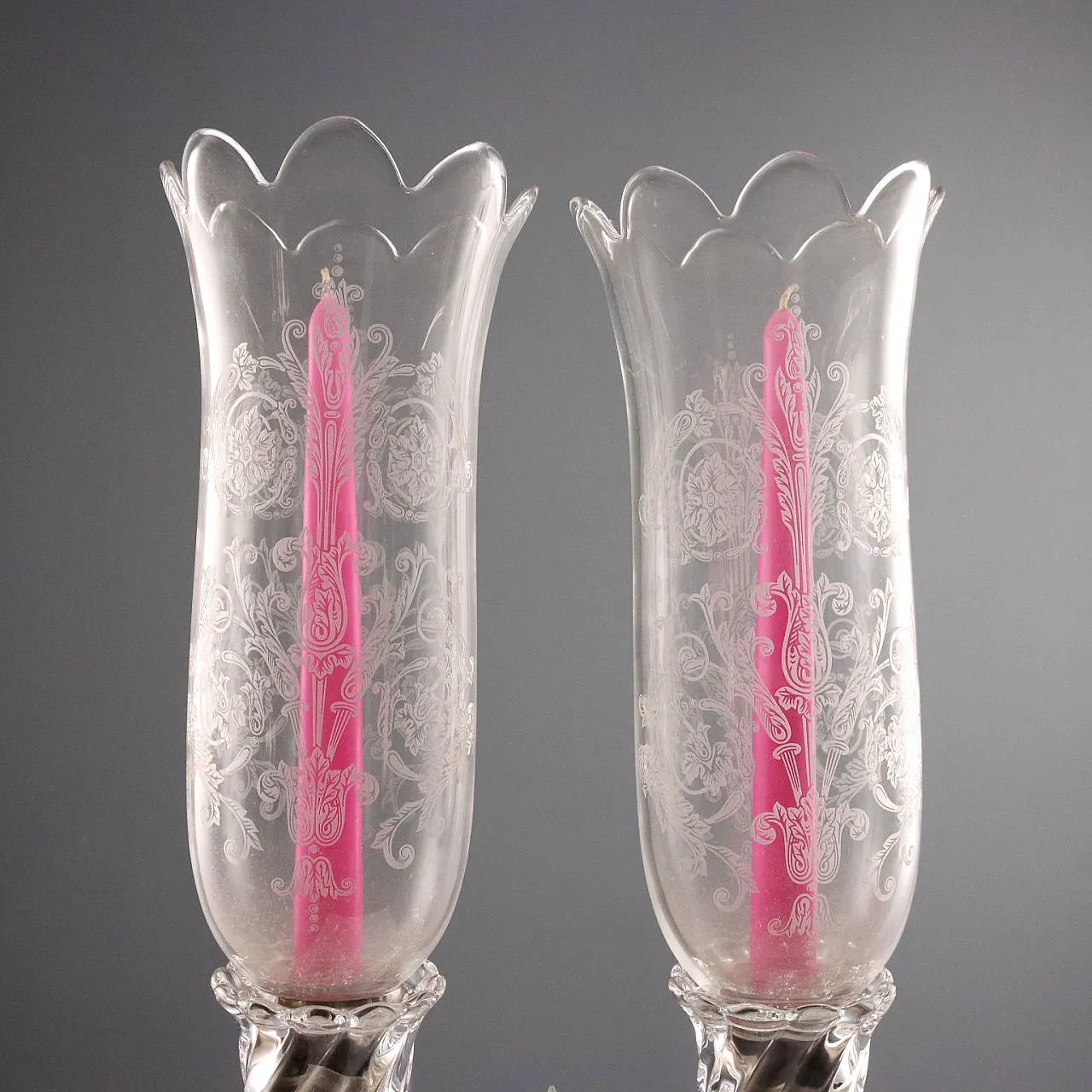 Candelabro in cristallo e vetro di Baccarat, '900 3