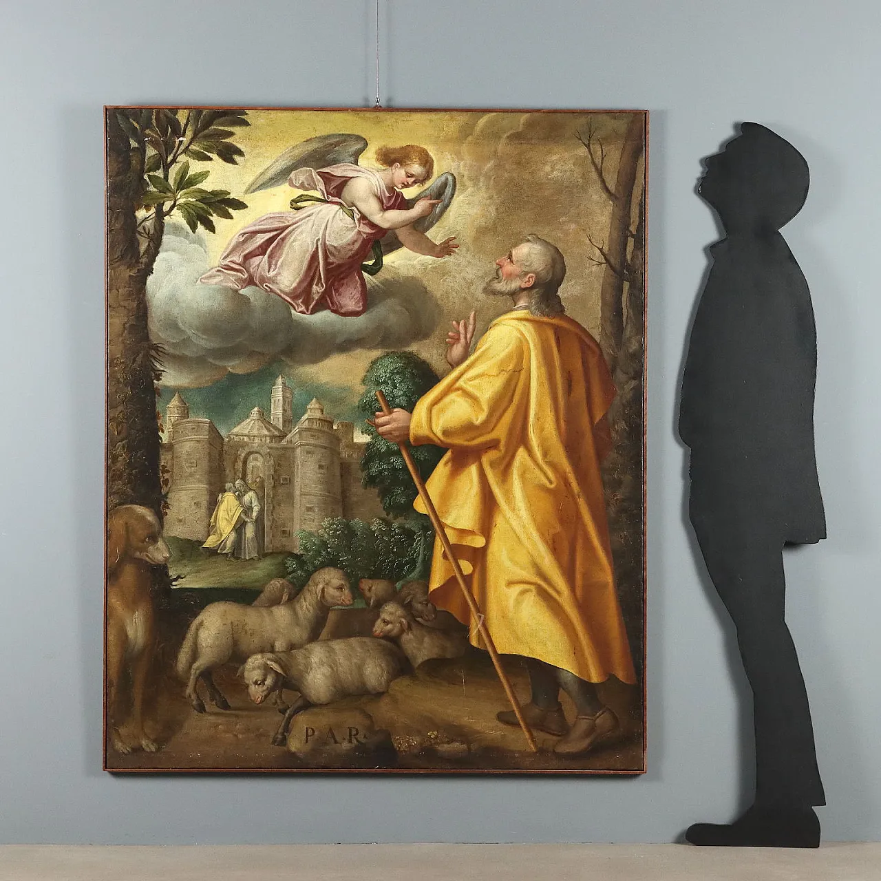 Olio su tela, scuola lombarda, fine '600 2