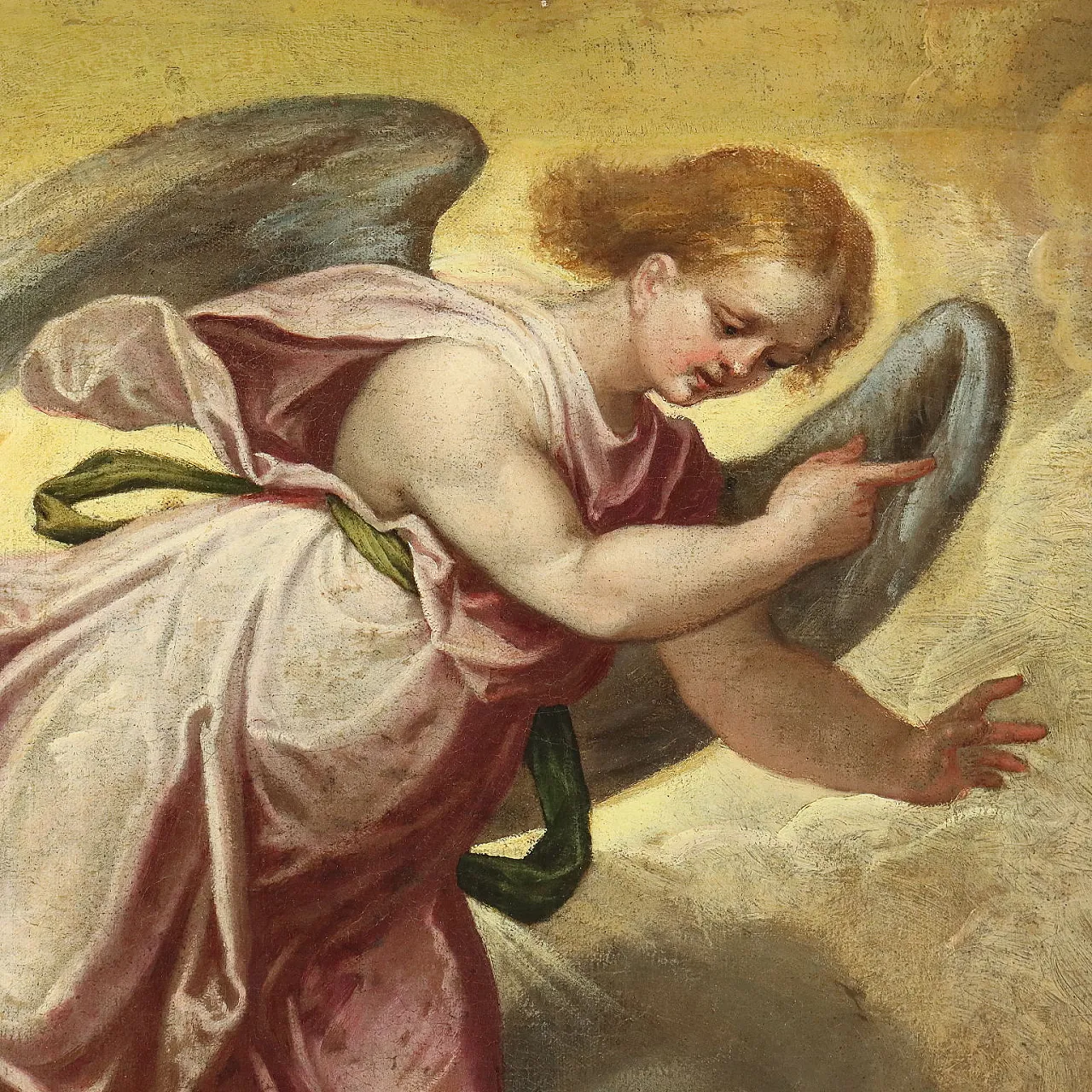 Olio su tela, scuola lombarda, fine '600 5