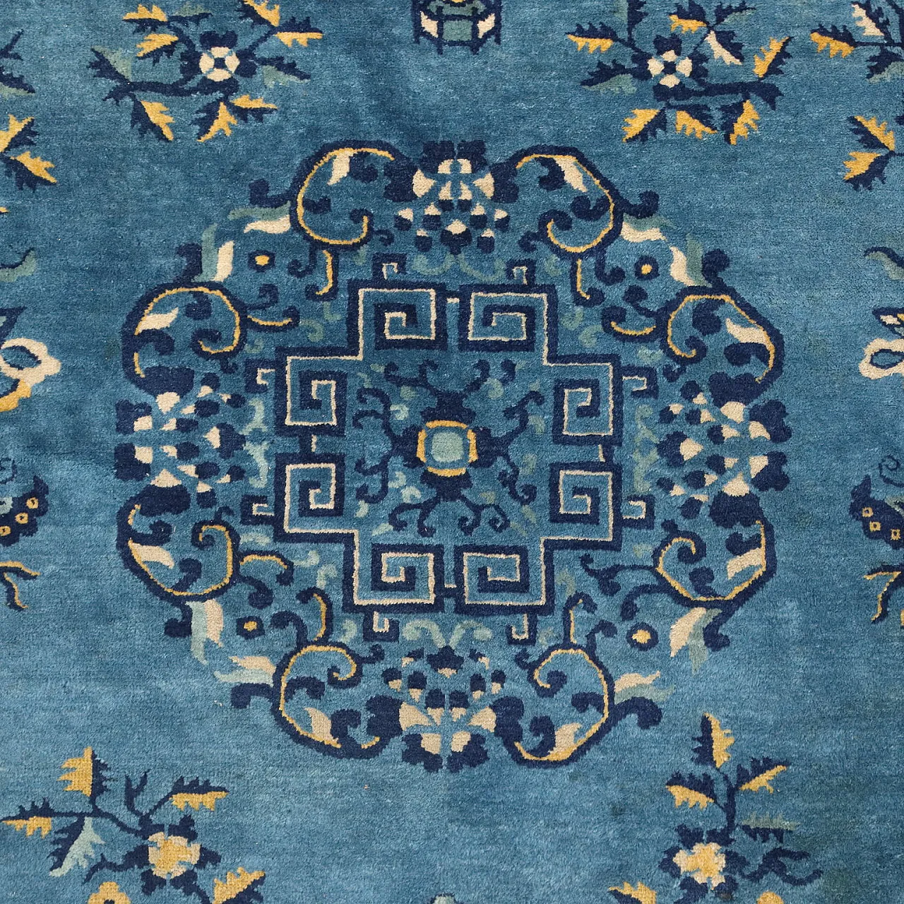 Tappeto Pechino in cotone e lana, nodo extrafine, fatto a mano, '900 6