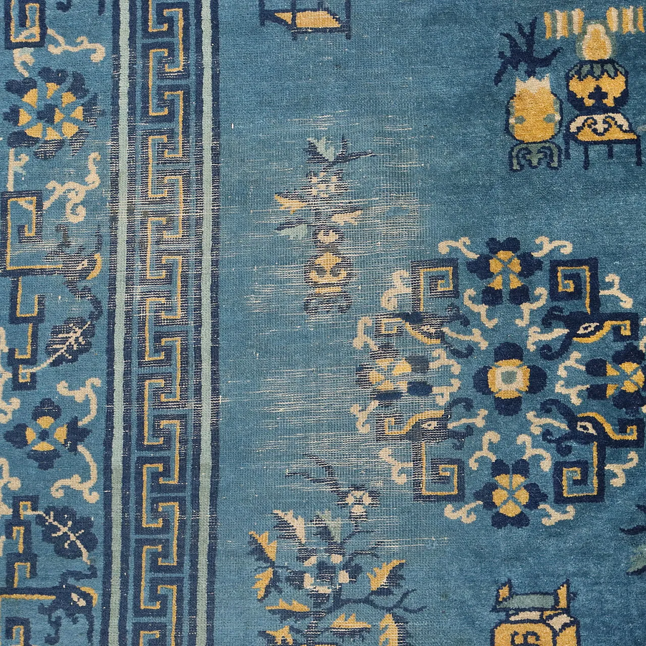 Tappeto Pechino in cotone e lana, nodo extrafine, fatto a mano, '900 7