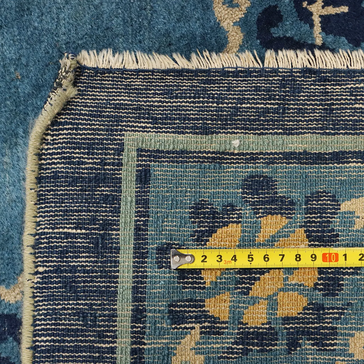 Tappeto Pechino in cotone e lana, nodo extrafine, fatto a mano, '900 10