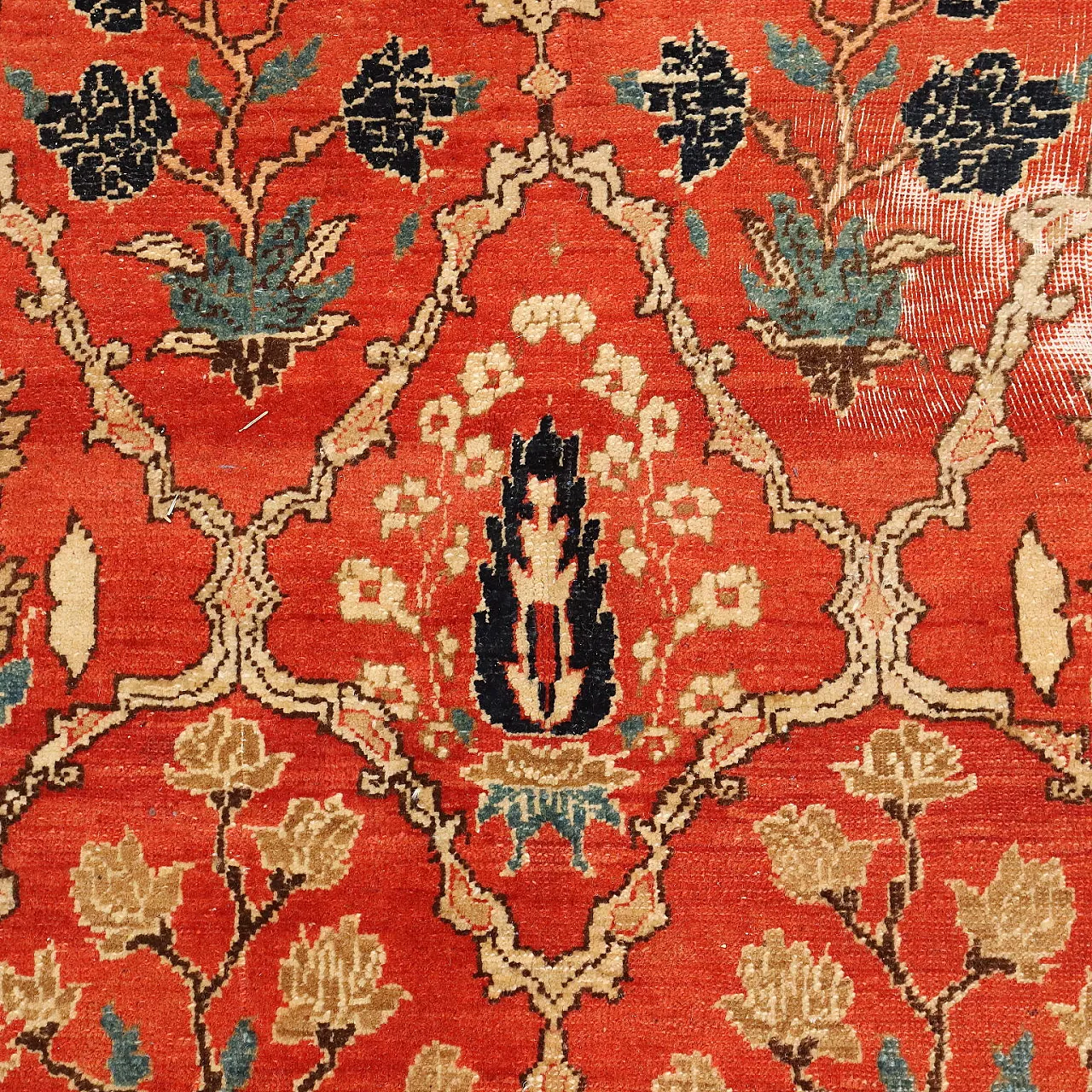 Tappeto in lana Herat, nodo fine e realizzato a mano, '900 5