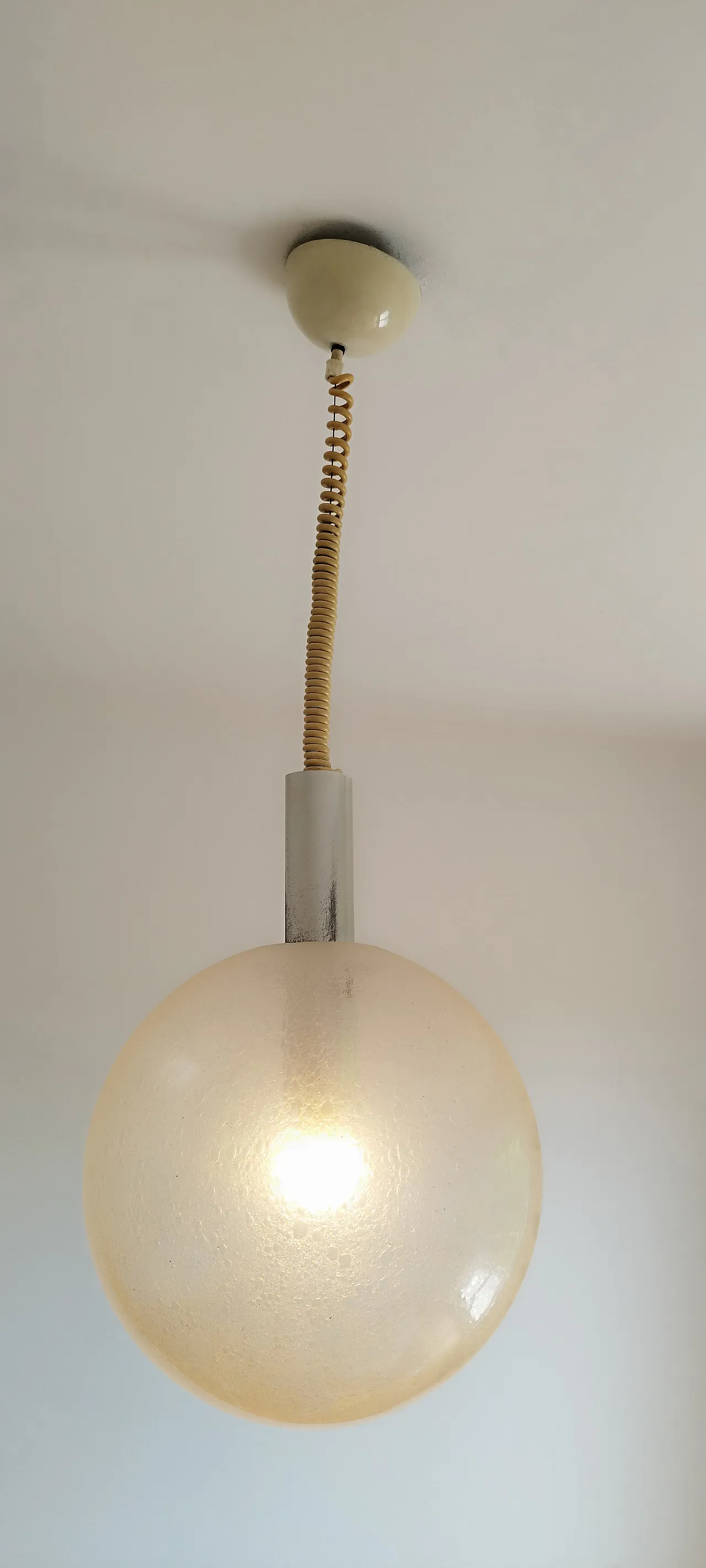 Lampadario Sfera di Tobia & Afra Scarpa per Flos, anni '60 4