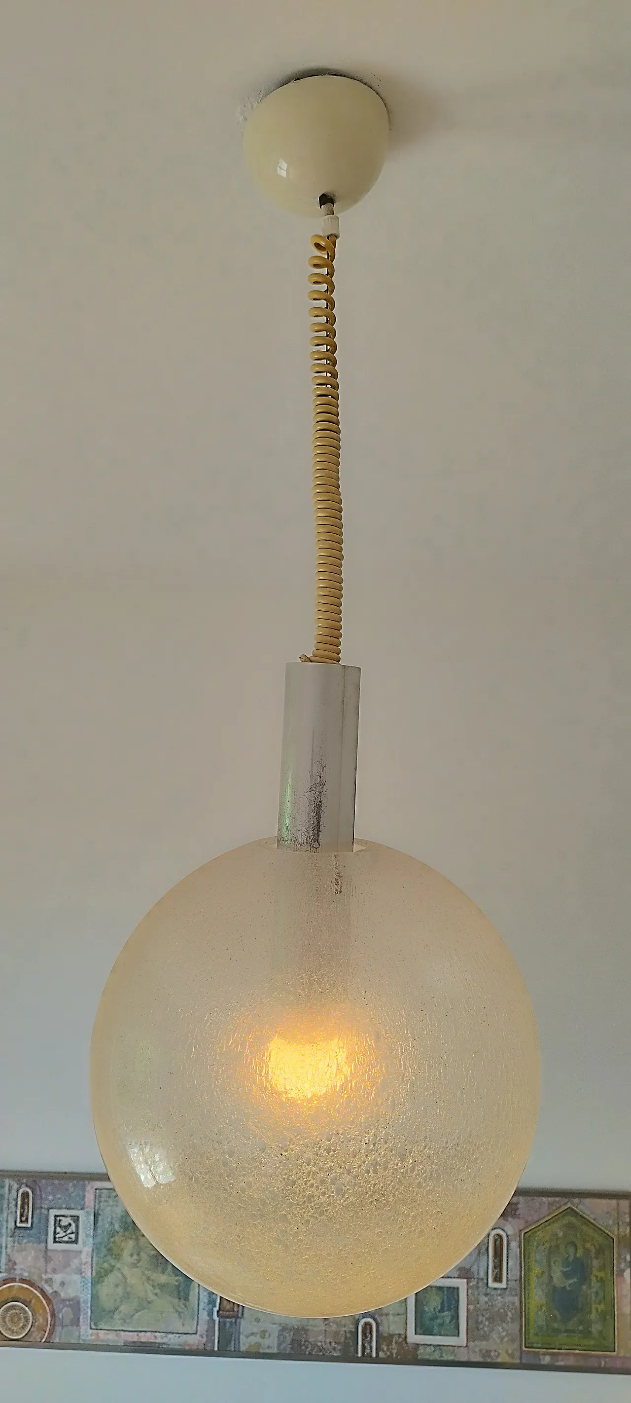 Lampadario Sfera di Tobia & Afra Scarpa per Flos, anni '60 5