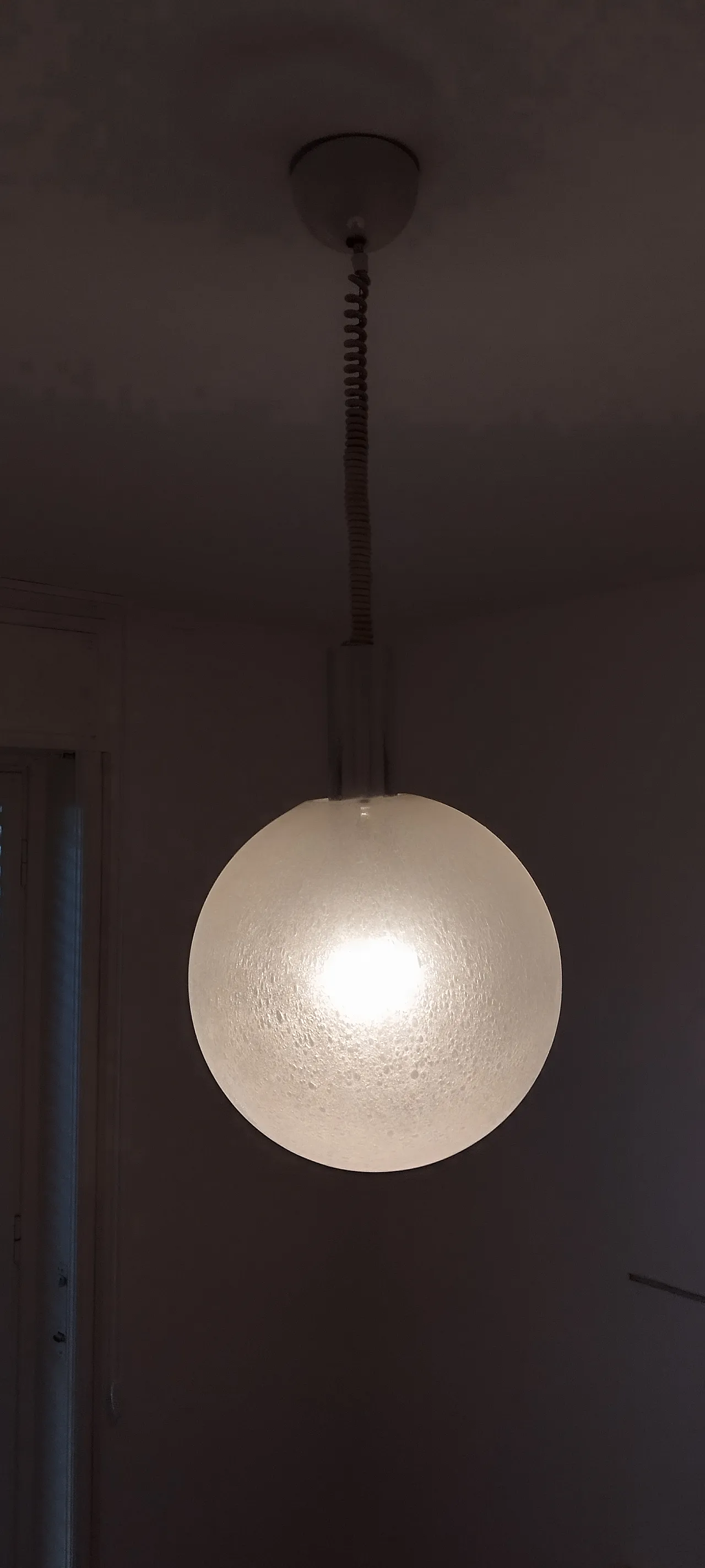 Lampadario Sfera di Tobia & Afra Scarpa per Flos, anni '60 11