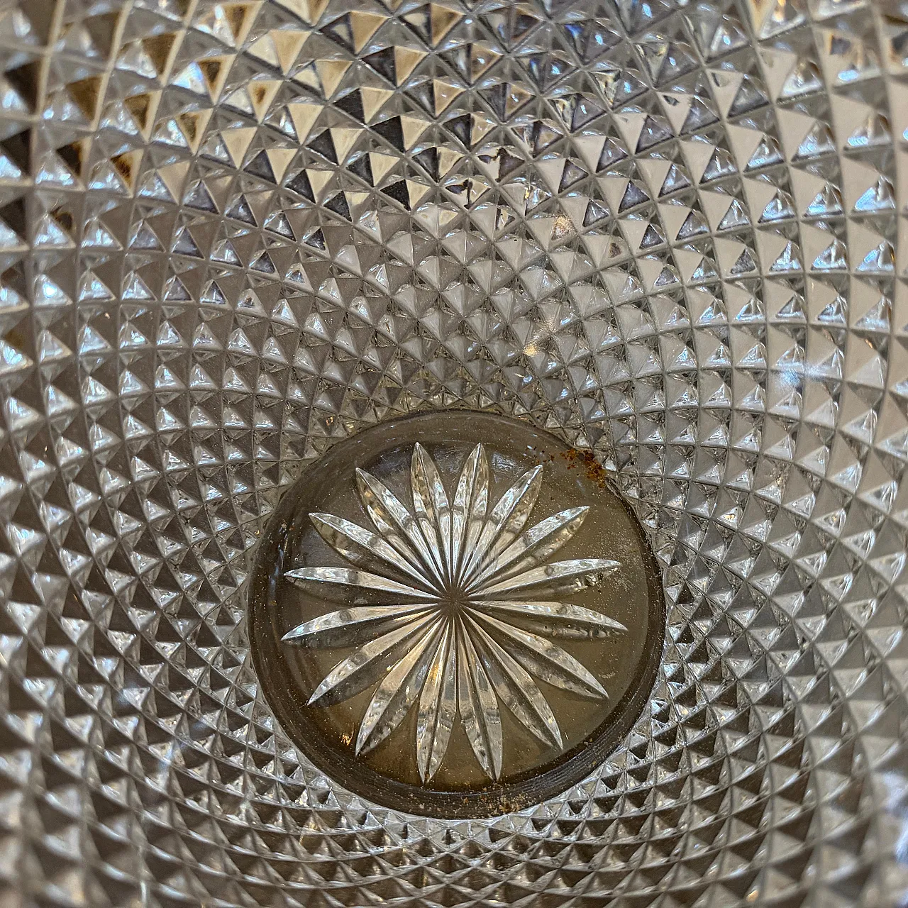 Modernist crystal and gilded metal champagne cooler, 1980s 14