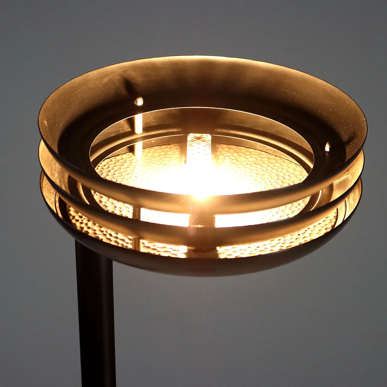 Lampada alogena a luce riflessa in metallo smaltato e alluminio, '900 4