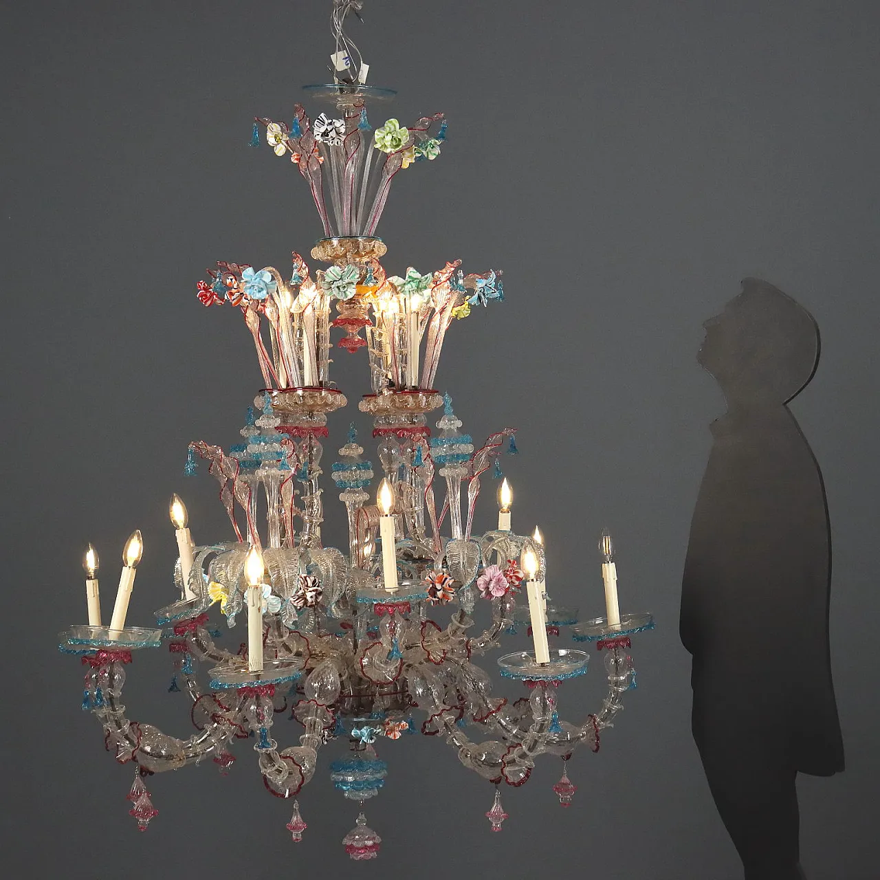 Lampadario in stile Ca' Rezzonico, metà '900 2