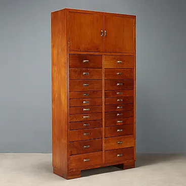 Mobile contenitore con cassetti e ante battenti, '900