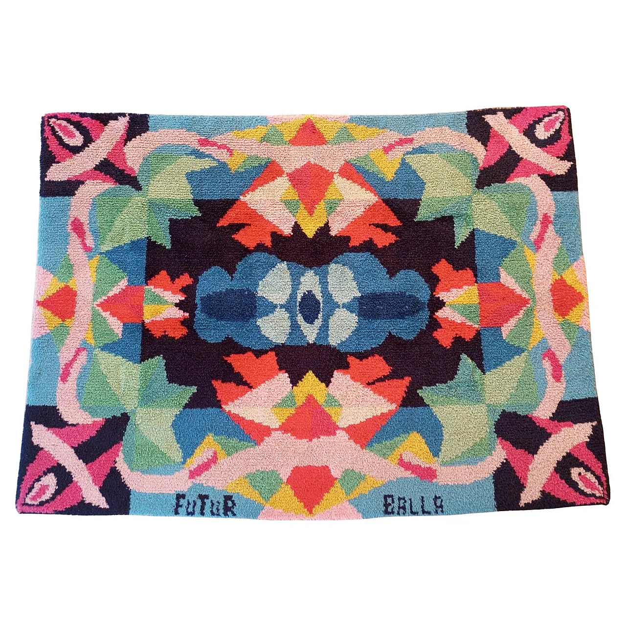 Tappeto Fiori + Spazio edizione limitata, anni ‘80 1