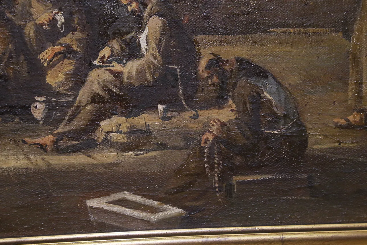 Scenes with monks, pair of oil paintings on canvas, 19th century 16